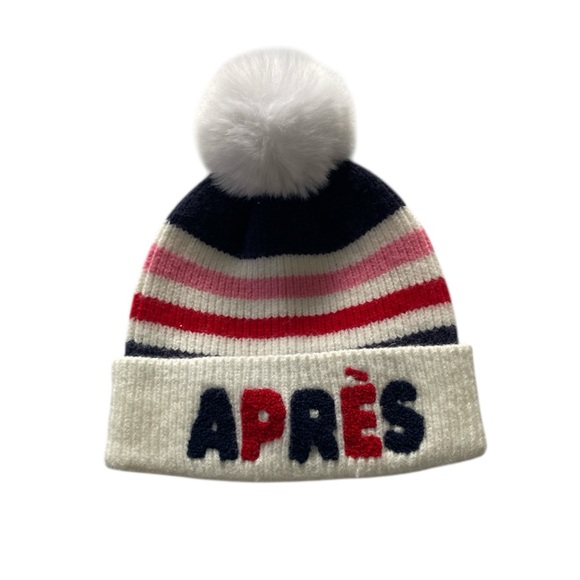 NWOT Shiraleah Wmn’s Aprés Winter Multicolor Beanie w/ Pom - Picture 1 of 11